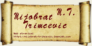 Mijobrat Trimčević vizit kartica